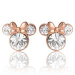 Minnie Mouse April Birthstone Stud Earrings