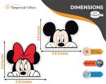 Peeking Mickey Mouse Vinyl Decals – Pack of 2
