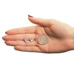 Minnie Mouse April Birthstone Stud Earrings