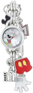 Mickey Mouse Kids Charm Bracelet Watch - Silver