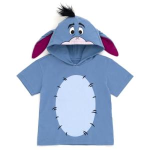 Disney Eeyore Toddler Boys Hooded T-Shirt Blue