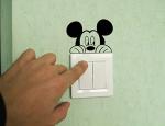Mickey and Minnie Light Switch Decals for Kids