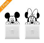 Mickey and Minnie Light Switch Decals for Kids