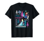 Frozen Happy Holidays T-Shirt with Anna, Elsa, Olaf