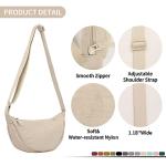 Disney Nylon Crescent Crossbody Bag - Beige