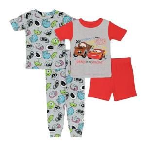 Disney Pixar Boys Cotton Pajama Set 4T