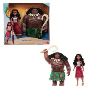 Moana & Maui Fashion Dolls Set with Accessories