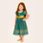 Merida Brave Princess Nightgown for Little Girls