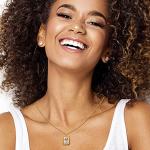 Minnie Mouse Tri-Tone Sterling Silver Necklace