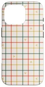 Mickey Mouse Retro Check Pattern iPhone 16 Pro Case