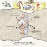 Disney Winnie the Pooh Women's Watch with Crystal Bezel