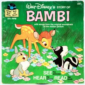 Bambi Read-Along Book and Record by Disney