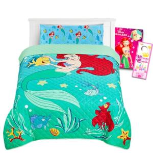 Little Mermaid Twin Bedding Set with Ariel Accessories