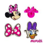 Disney 4-Piece Minnie Mouse Adjustable Rings Set