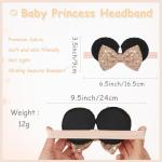 Baby Girl Mouse Ears Headbands with Sequin Bow