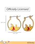 Disney Winnie-the-Pooh Gold Flash Hoop Earrings