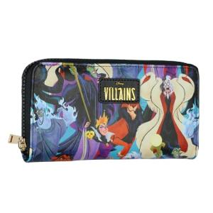 Disney Villains Collage Zip Around Wallet