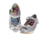 Disney Princess Silver Glitter Mary Jane Pumps for Girls