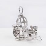 Disney Pumpkin Carriage Pendant Necklace in Silver