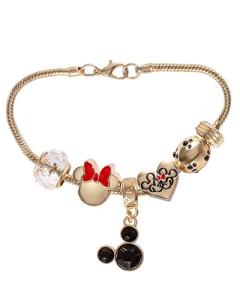 Mickey and Minnie Mouse Charm Bracelet for Women
