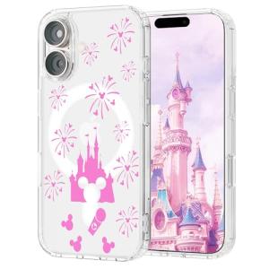 Disney Pink Castle Magnetic iPhone 16 Case