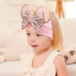 3 Pcs Mouse Ears Sequin Bow Baby Headbands