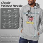 Mickey & Friends Distressed Hoodie for Men
