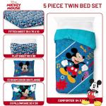 Mickey Mouse 5-Piece Twin Comforter Set