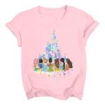Cute Disney Princess Tie Dye Shirt for Girls