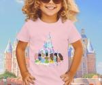 Cute Disney Princess Tie Dye Shirt for Girls