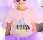Cute Disney Princess Tie Dye Shirt for Girls