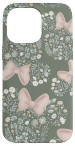 Minnie Mouse Floral Sage Green iPhone Case