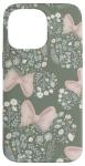 Minnie Mouse Floral Sage Green iPhone Case