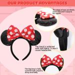 Red Sequin Mouse Ears Headband for Fun!
