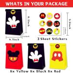 Disney Mickey Mouse Party Bags with Stickers - 24 Pack
