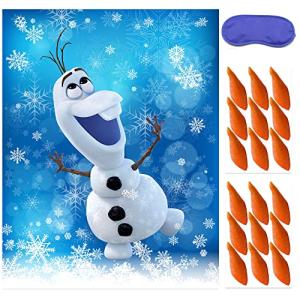 Olaf Pin the Nose Christmas Party Game for Kids