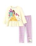 Disney Princess Belle Toddler Outfit with Leggings