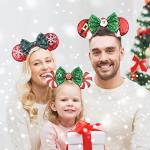 Disney Christmas Mouse Ears Headbands 4-Pack