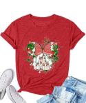 Merry and Bright Disney Castle Christmas Tee
