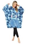 Disney Stitch Fleece Hoodie Blanket for Teens