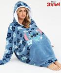 Disney Stitch Fleece Hoodie Blanket for Teens