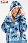 Disney Stitch Fleece Hoodie Blanket for Teens