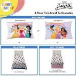 Disney Princess Twin Sheet Set - 3 Piece Bedding