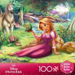Disney Princess Trio Glitter Jigsaw Puzzle 100 Pieces