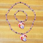 Disney Princess Necklace and Bracelet Set