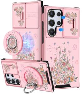 Kawaii Castle Flowers Phone Case for Galaxy S25