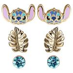 Disney Stitch Gold-Tone Stud Earrings 3-Pack
