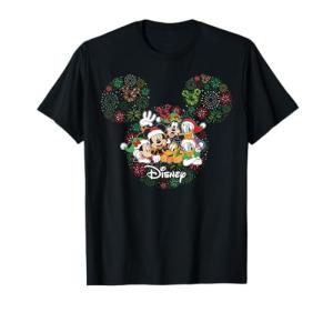 Mickey & Friends Holiday Fireworks Christmas T-Shirt