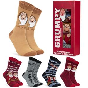 Disney Grumpy Men's 5-Pack Socks Gift Set