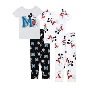 Mickey Mouse 4-Piece Boys' Cotton Pajama Set